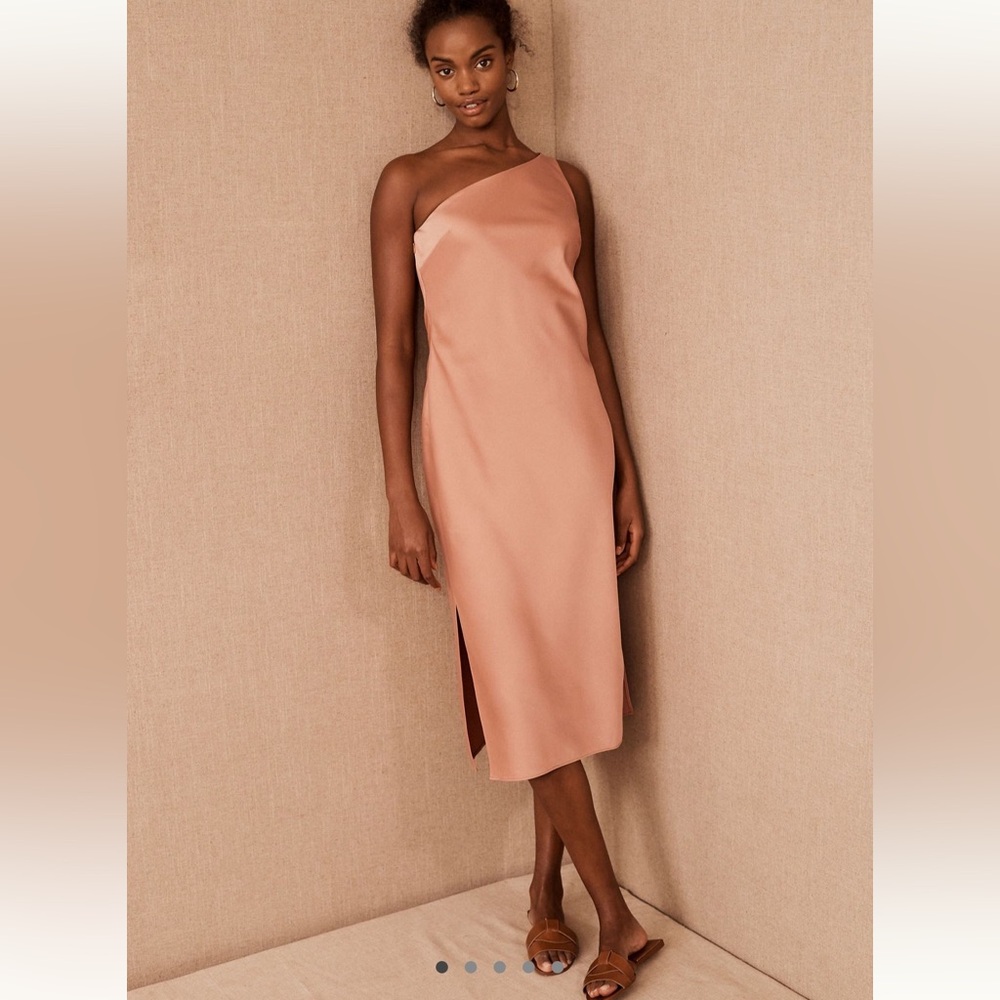 BHLDN Strapless Dusty Rose Dress
